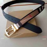 AAA Replica Burberry Gold Belt Buckle Soft Calfskin Strap 35mm Men